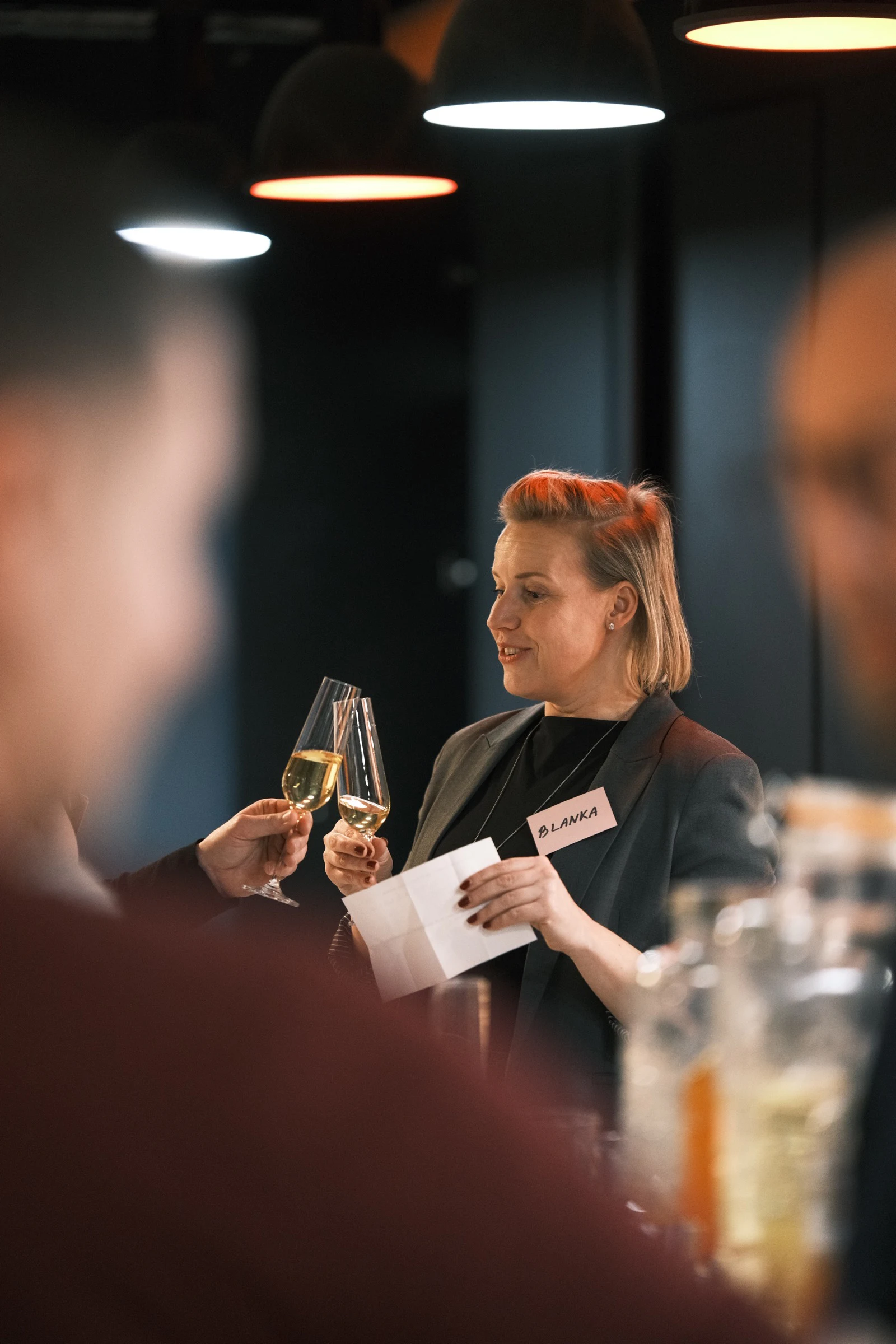 Guest at networking event